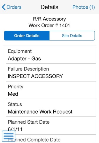 Manage My Work Orders Phone E1 screenshot 2