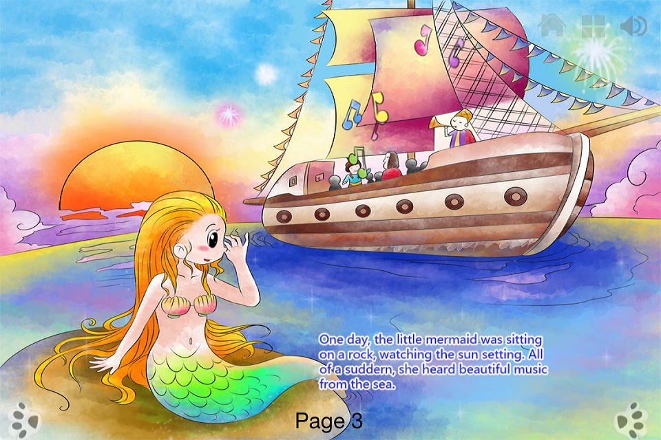 Little Mermaid - Interactive Book iBigToy screenshot 3