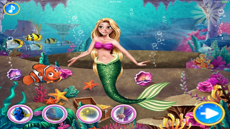 美人鱼的婚纱装扮 - 不用网络也能玩的游戏