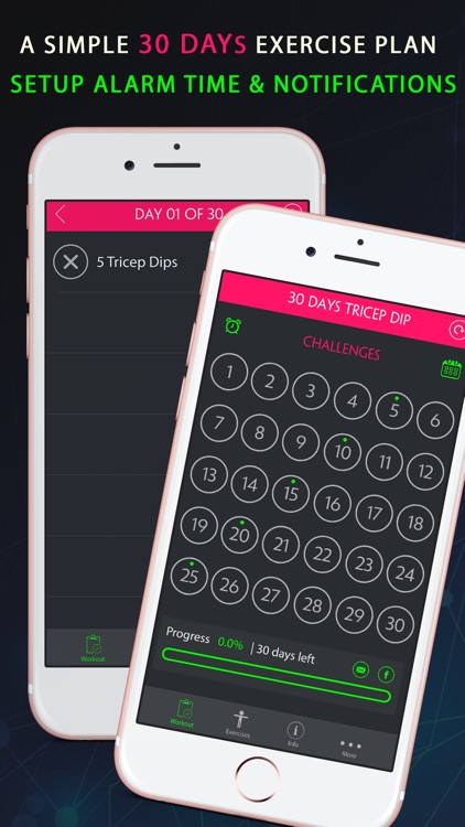 30 Day Tricep Dip Fitness Challenges Pro screenshot-3