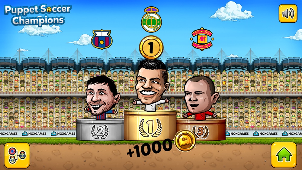 Soccer Champions - Football League of the big head Marionette stars and players Free Download App for - STEPrimo.com