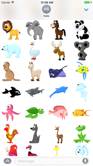 Big Set Cute Animals Sticker for iMessage #3(圖2)-速報App