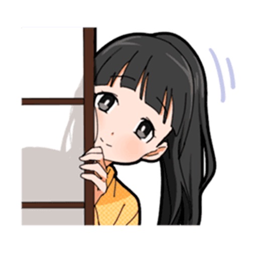 かわいい女の子のステッカー！ icon