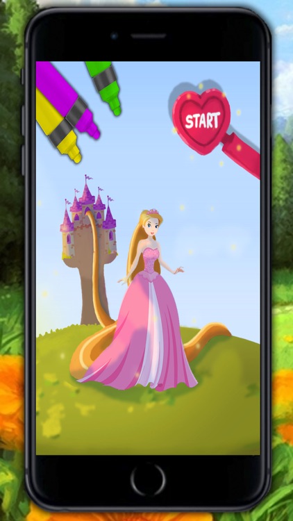 Paint Princess Rapunzel – Magical Coloring Book screenshot-4