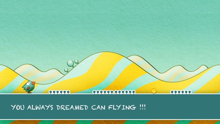 tiny bird wings and jump