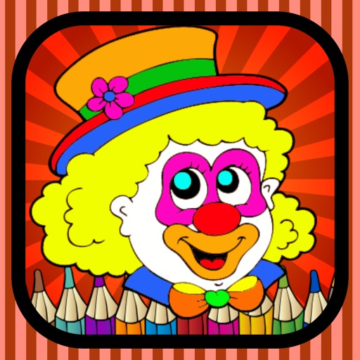 Joker circus learn coloringbook hd preschool kid Icon