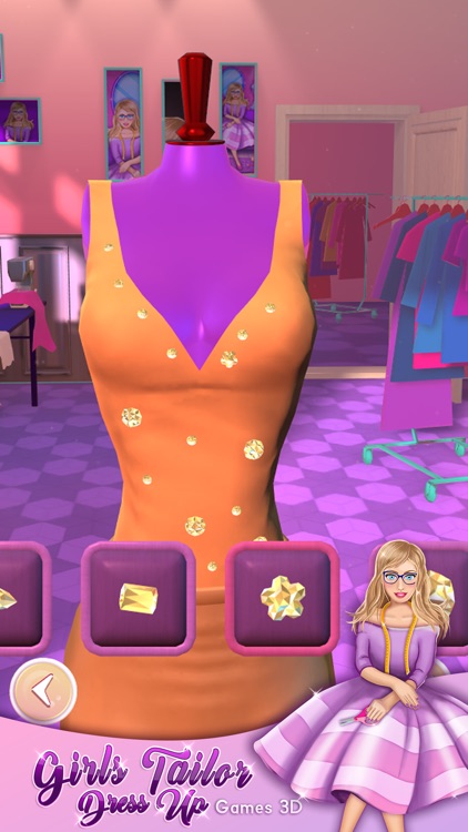 Girls Tailor Dress Up 3D: Fun Games For Girls screenshot-3