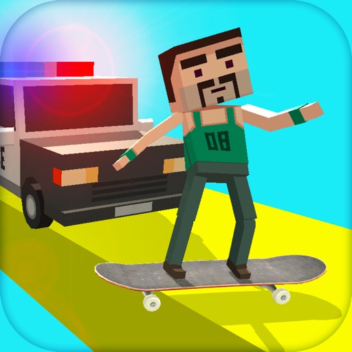 BLOCKY SKATER - THE ENDLESS GAME iOS App