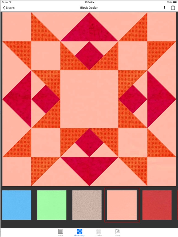 Quilt design app for ipad