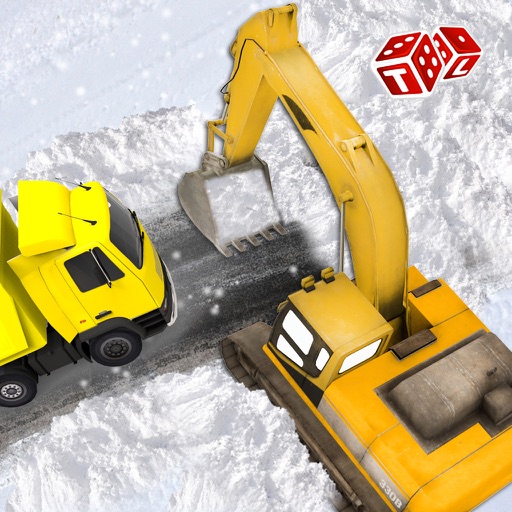 Snow Rescue Excavator 3D - City Crane Driver icon