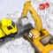 Begin your day as the heavy snow excavator duty driver to take up the excavator crane driving job to help clean the city roads