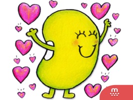 Just Bean Happy: #1 English and Japanese stickers for iMessage