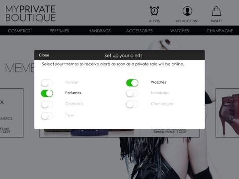 MyPrivateBoutique pour iPad screenshot 3