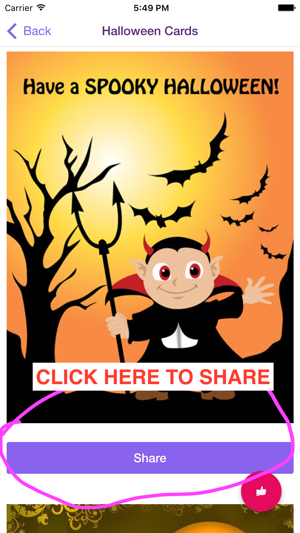 Halloween Stickers, Cards: Share on Soci