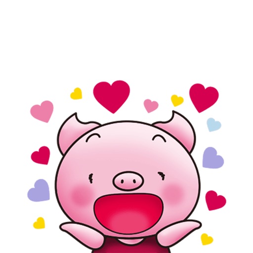 Pinky Pig Stickers Funny Piglet Emoji By VICTOR VERDU