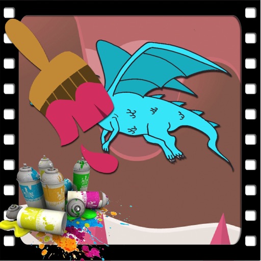 Coloring Games Dragon flight Version iOS App