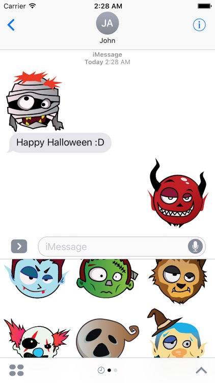 Happy Halloween Emotion Sticker