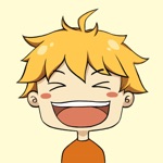 Hiroki stickers  the boy with golden hair