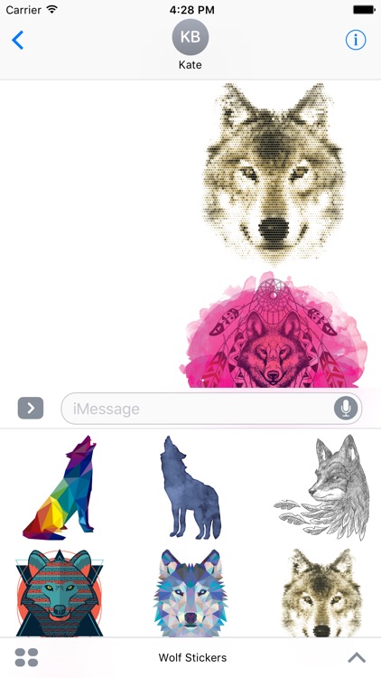 Wolf Stickers For iMessage