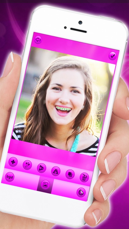 Braces Face Photo Sticker.s