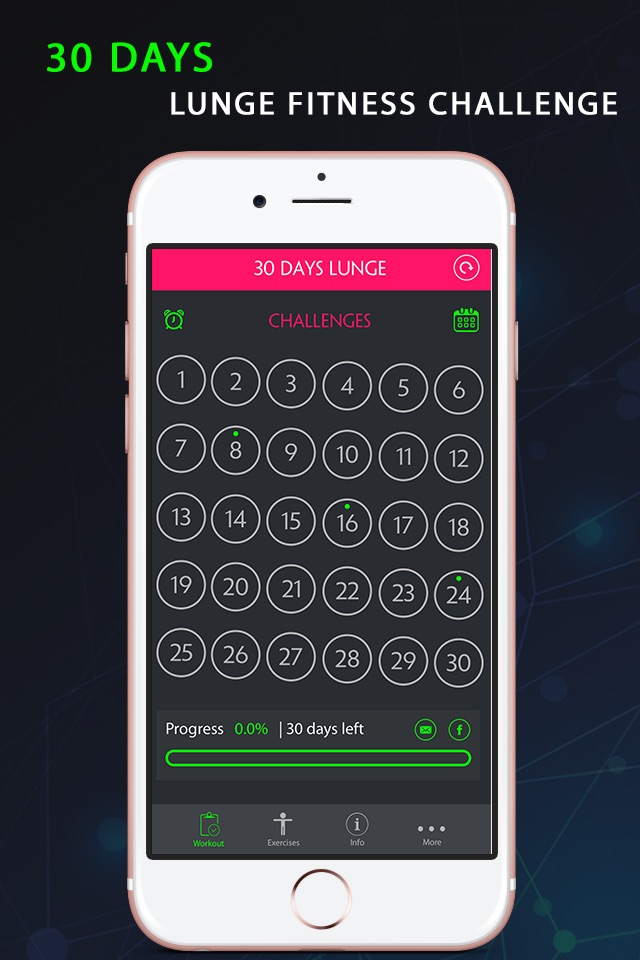 30 Day Lunge Fitness Challenges ~ Daily Workout screenshot 2