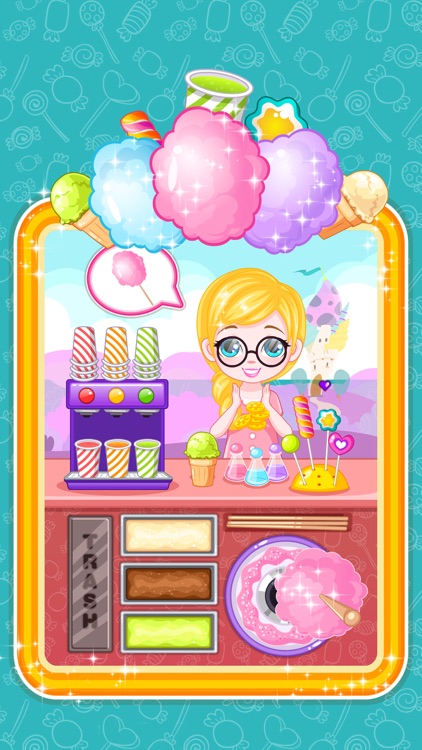 Cotton Candy And Lollipop Crush -  Management game