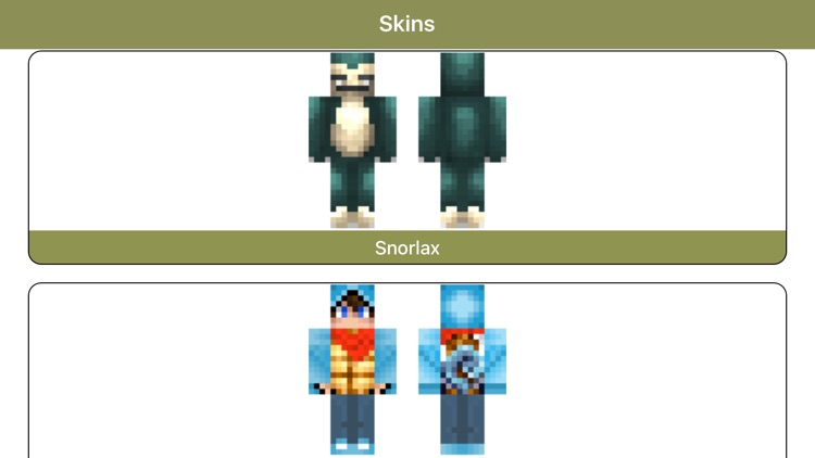 Poke Skins for Minecraft - Pixelmon Edition Skins