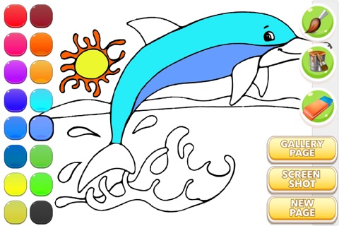 Drawing Book Free - Fish Coloring screenshot 2