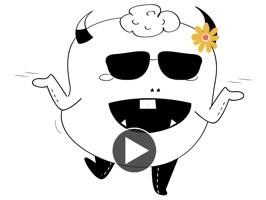 Say 'hello' to Chubby Doodle Monster Animated