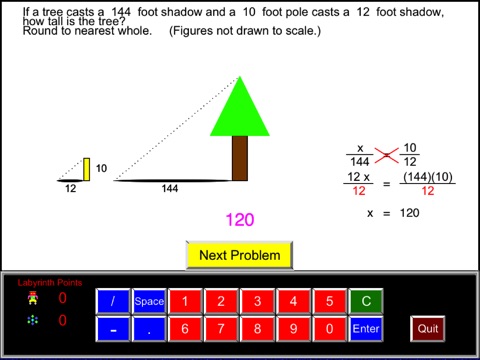 Math Galaxy Decimals, Proportions, % screenshot 2