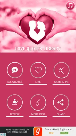 Game screenshot Love Quotes Library apk