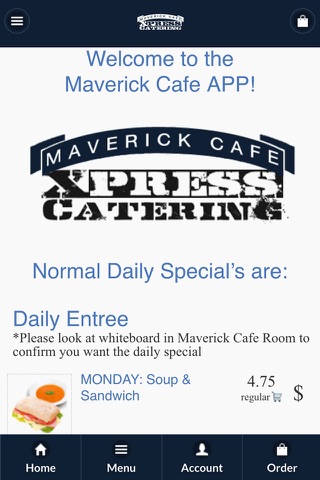 Maverick Cafe Menu screenshot 2
