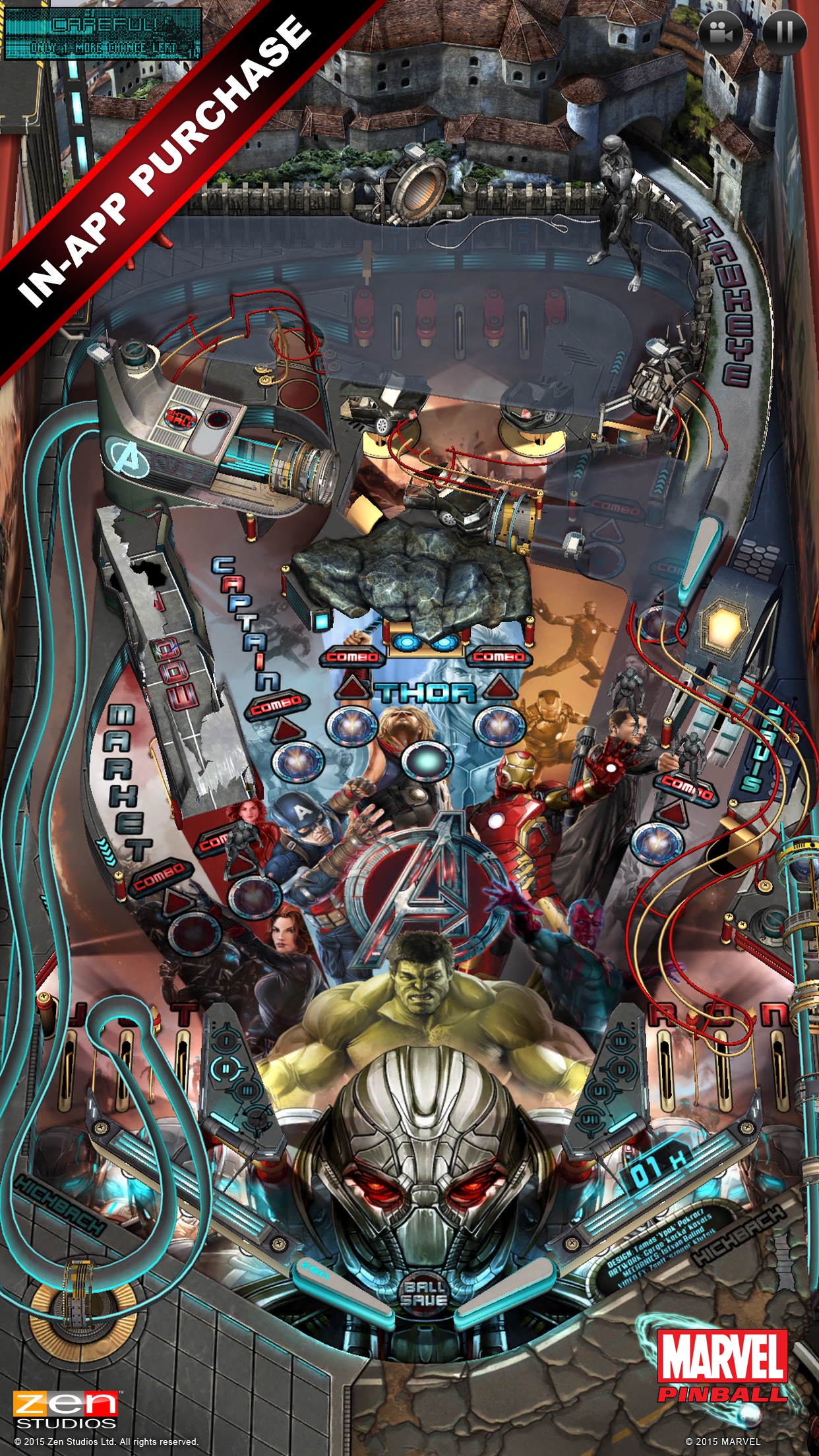 Screenshot do app Marvel Pinball