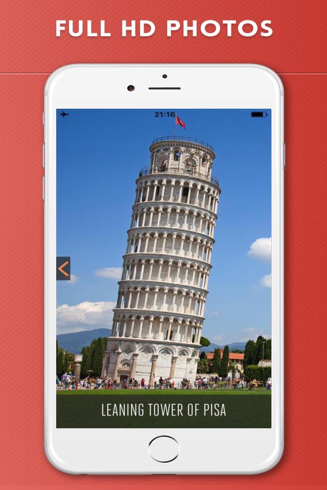 Pisa Travel Guide with Offline City Street Map screenshot 2