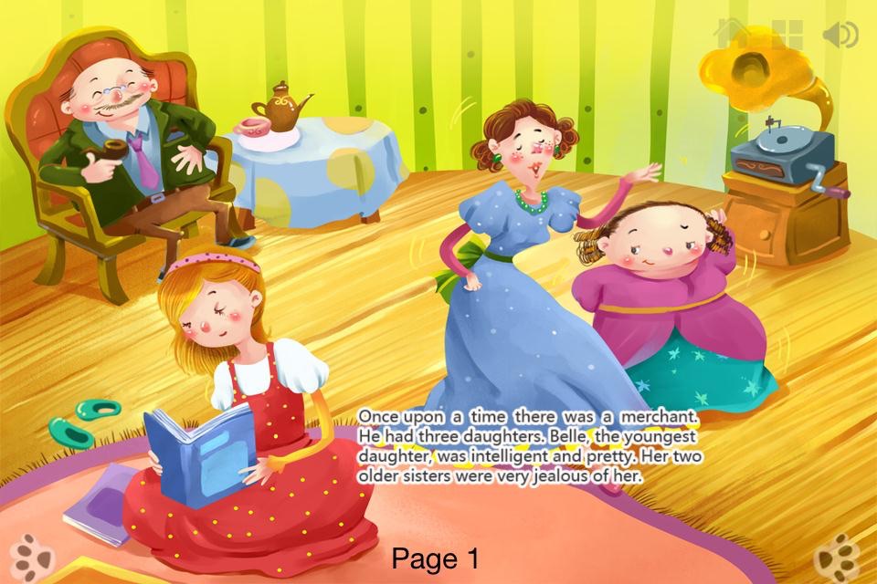 Beauty and the Beast - Bedtime Fairy Tale iBigToy screenshot 2