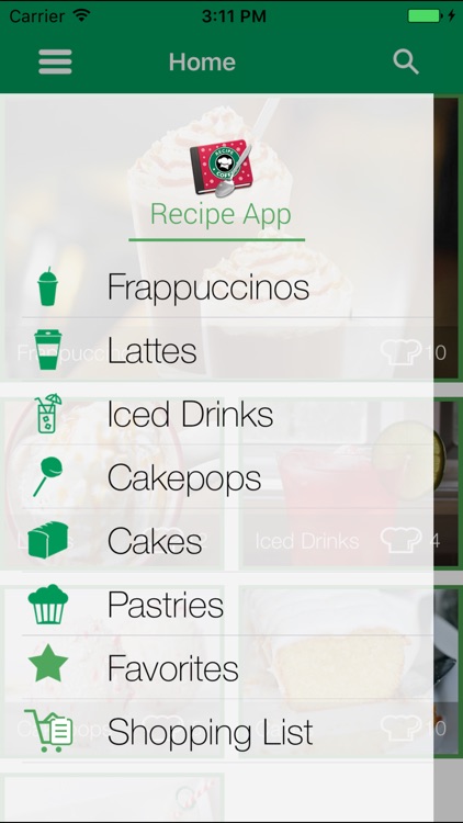 Recipe App for Starbucks