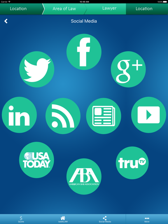iseekLAW Enhanced Social Media Directory for Lawyers, Attorneys, and