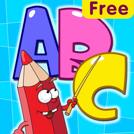 Write the alphabet for kids free icon