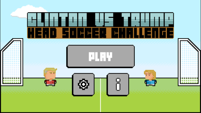 Clinton vs Trump Head Soccer Challenge