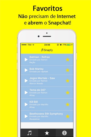 Snapfy Lite - Sons para Snapchat - Snap screenshot 2