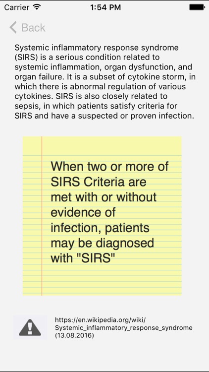 SIRS Criteria