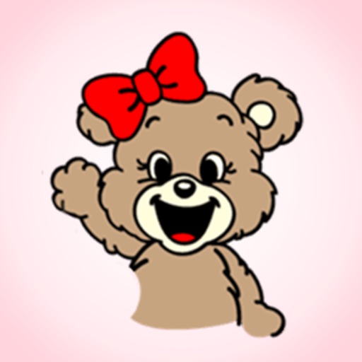 Sweet Girl Bear - Stickers! icon