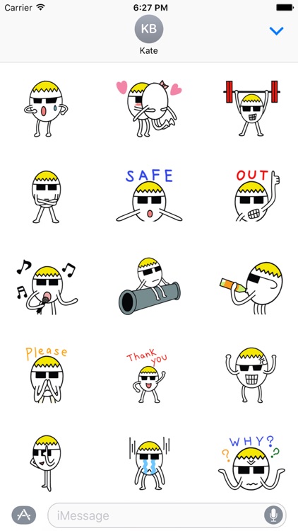 Funny Egg Stickers Pack for iMessage