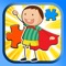 Boys And Girls Cartoon Jigsaw Puzzle Game For Kids