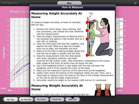 Скриншот из WHO Growth Charts for Babies, Infants