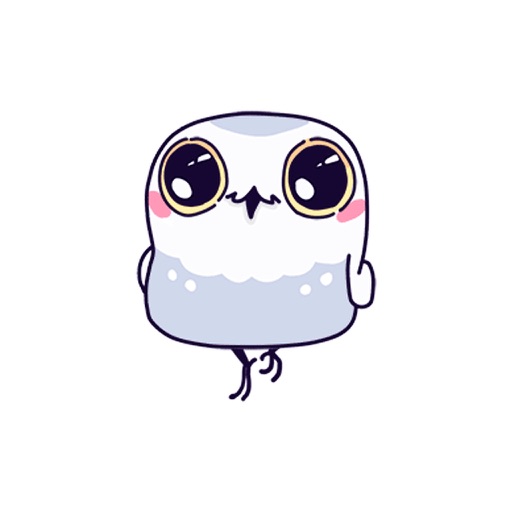 White Owl - Animated Stickers And Emoticons