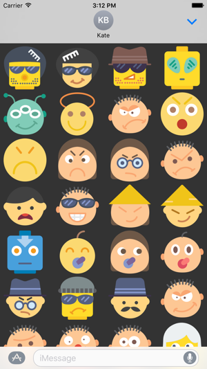 Emoticons Stickers Emojis for iMessage Chat(圖4)-速報App