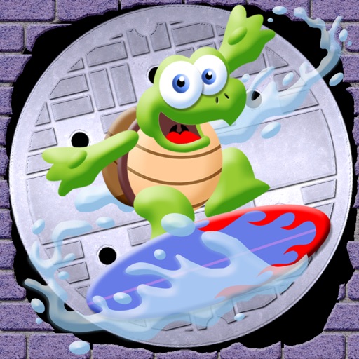 Turtle Sewer Surfer's FREE - A Swim-ing Jetpack Game iOS App