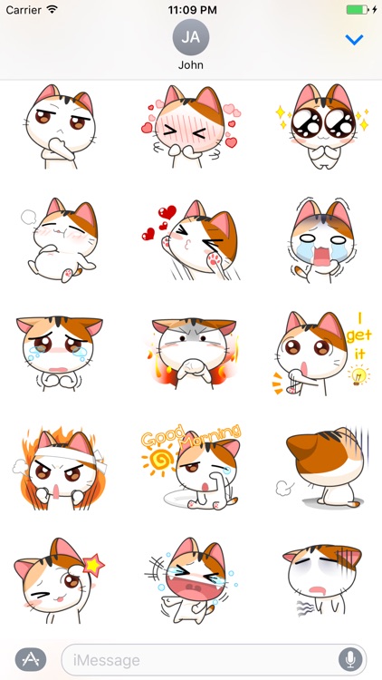 Funny Cat Emoji for iMessage Set 1