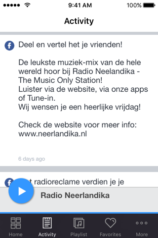 Скриншот из Radio Neerlandika